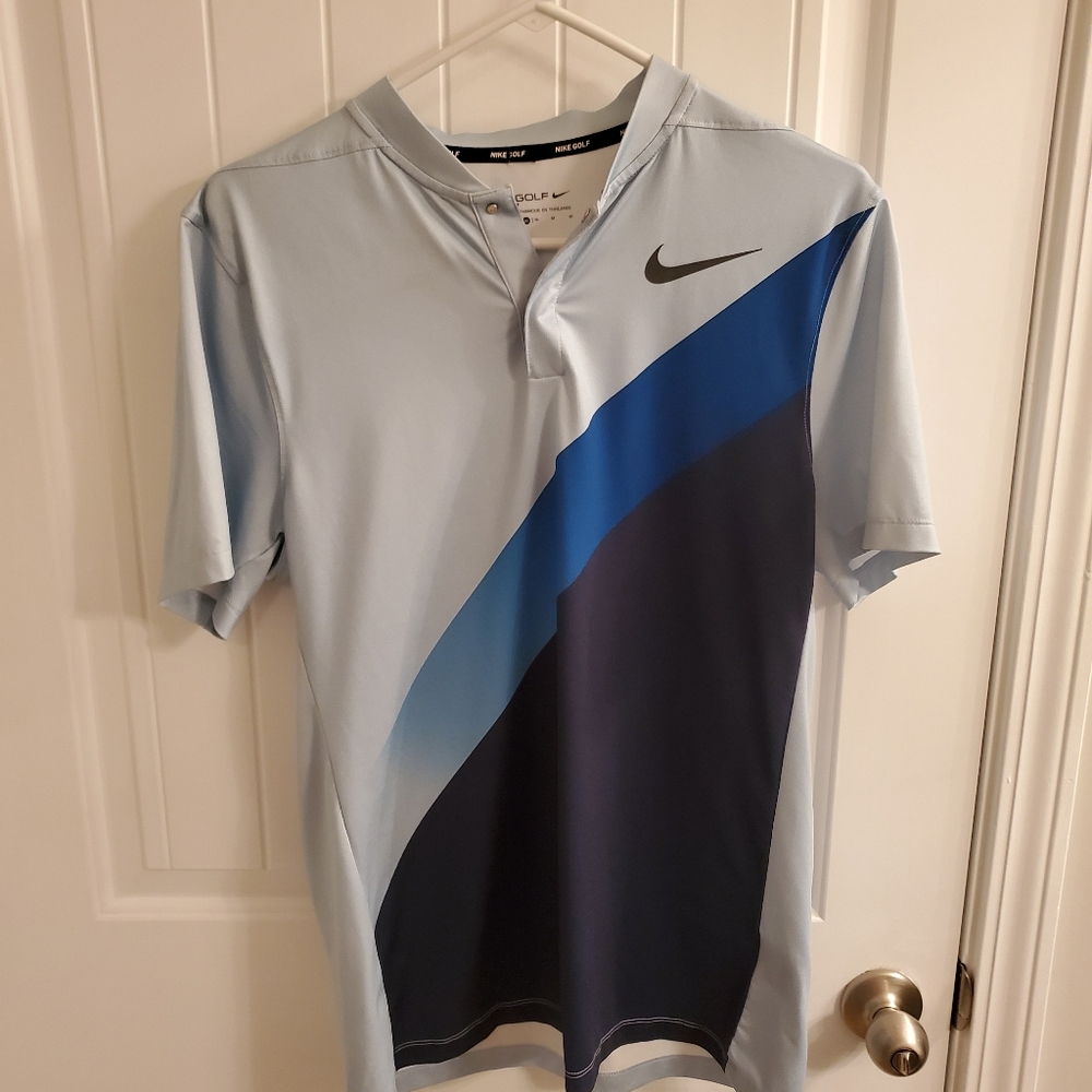 Nike Dri-Fit Collarless Golf Polo Medium